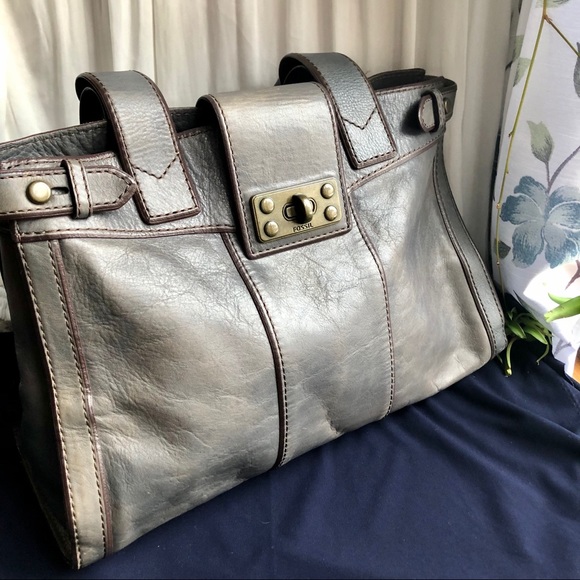 Rustic blue fossil bag - Picture 11 of 15